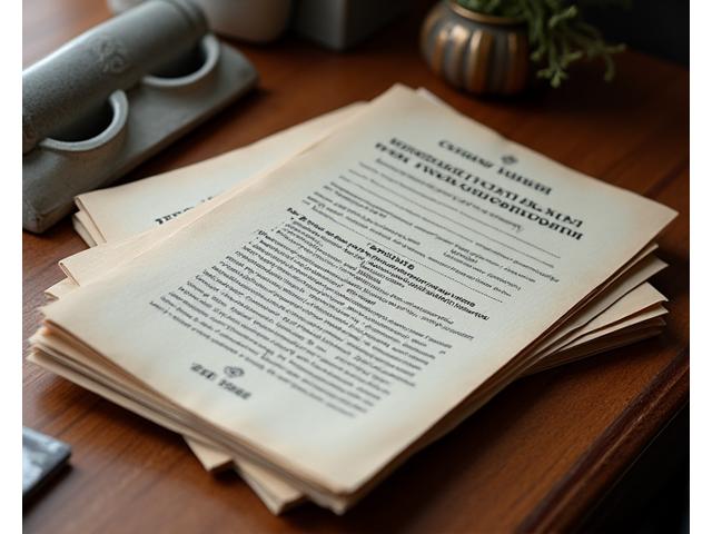 Стопка юридических документов и свитков, символизирующих нормативную базу строительной отрасли, с фокусом на важности знаний ПБУ.